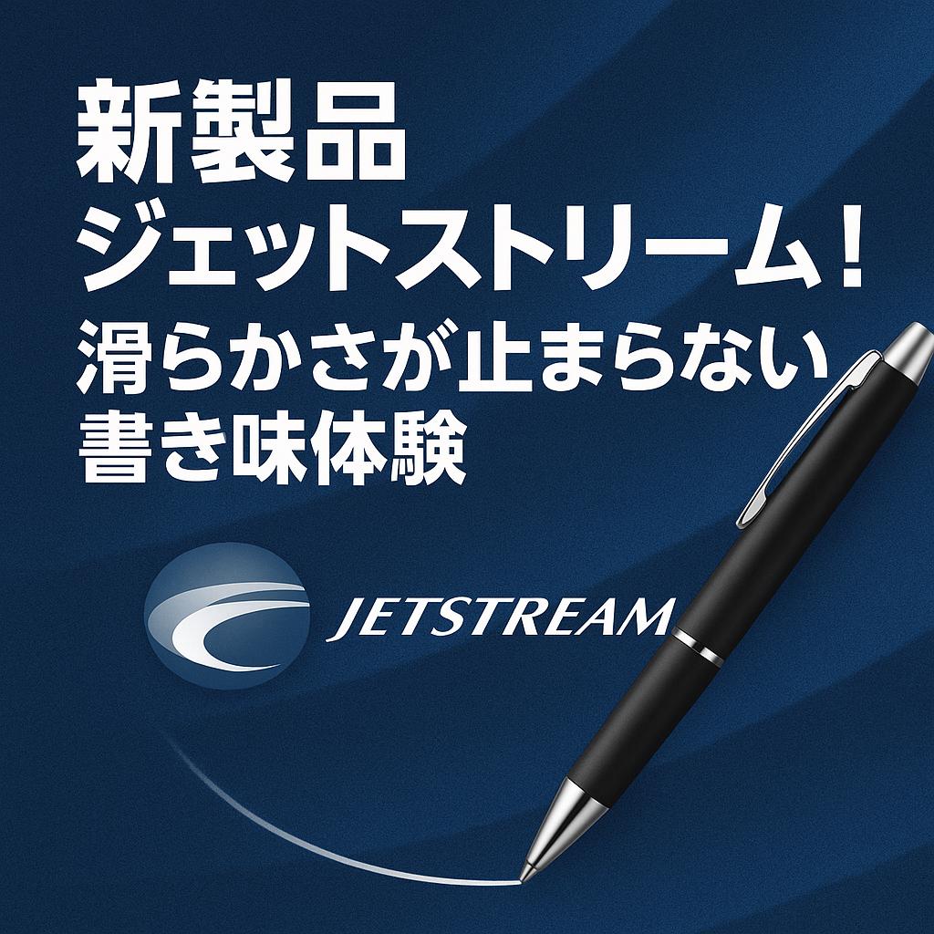 新製品ジェットストリーム！滑らかさが止まらない書き味体験