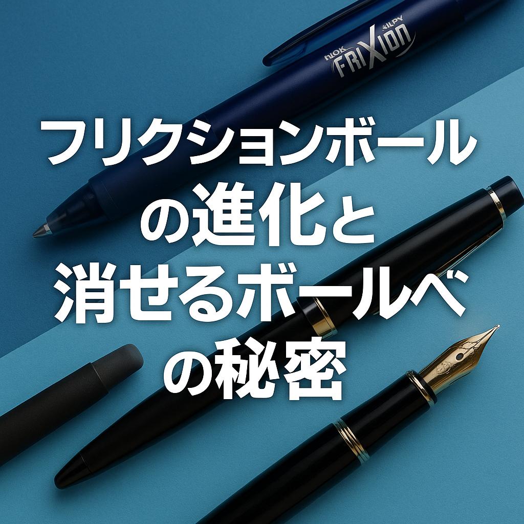 フリクションボールの進化と消せるボールペンの秘密