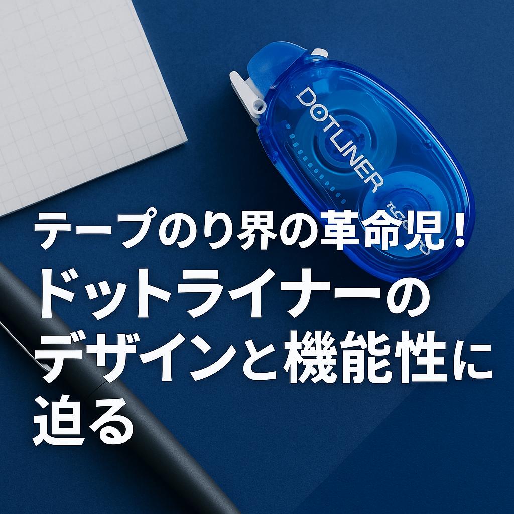 テープのり界の革命児！ドットライナーのデザインと機能性に迫る