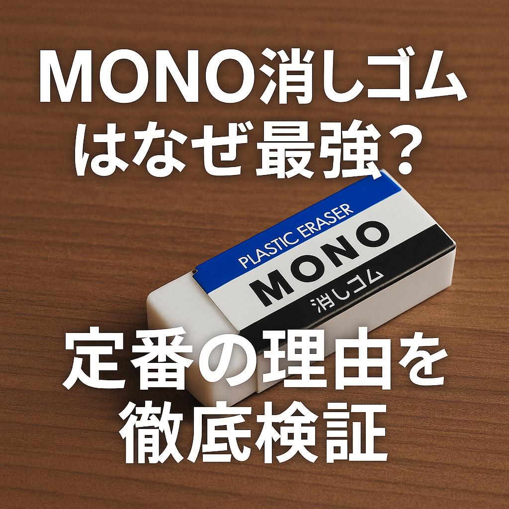 MONO消しゴムはなぜ最強？定番の理由を徹底検証