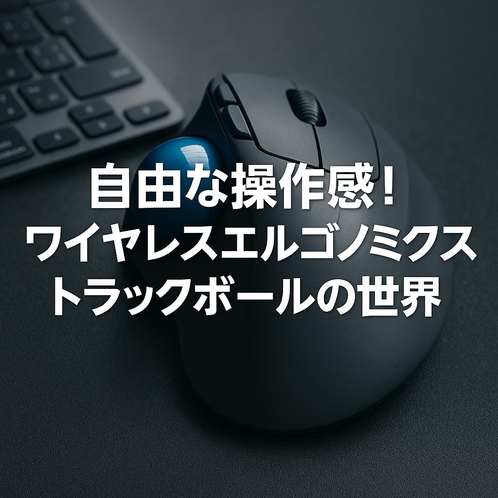 自由な操作感！ワイヤレスエルゴノミクストラックボールの世界