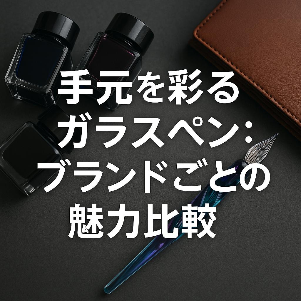 手元を彩るガラスペン:ブランドごとの魅力比較