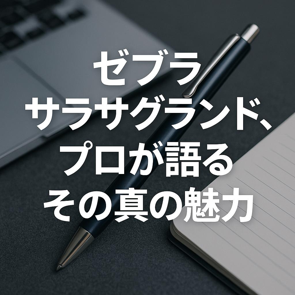 ゼブラ サラサグランド、プロが語るその真の魅力