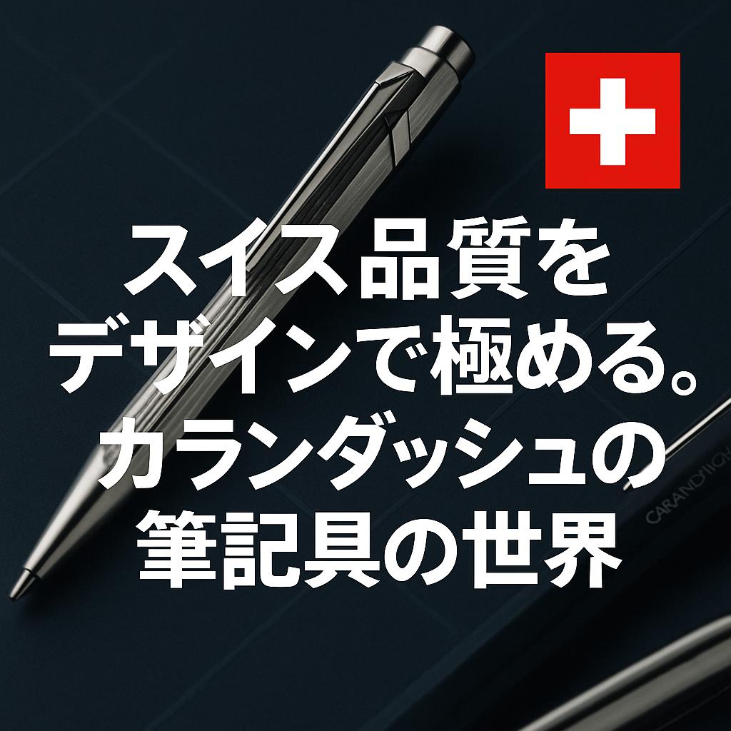 スイス品質をデザインで極める。カランダッシュの筆記具の世界