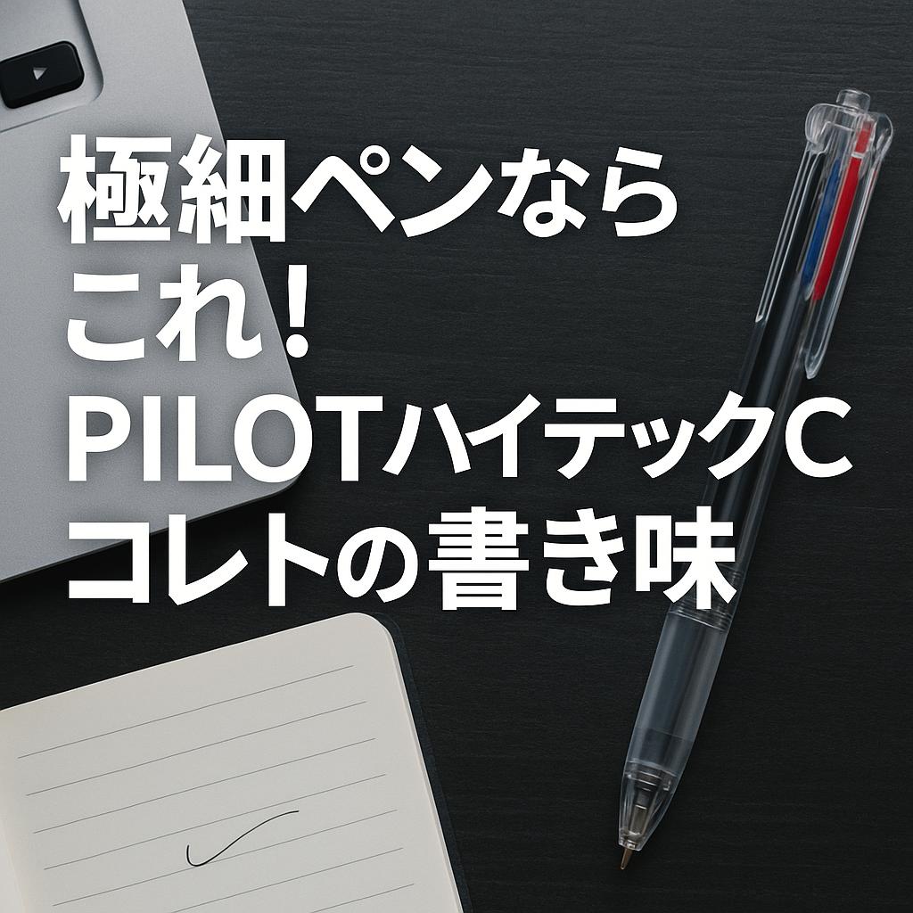 極細ペンならこれ！PILOTハイテックCコレトの書き味