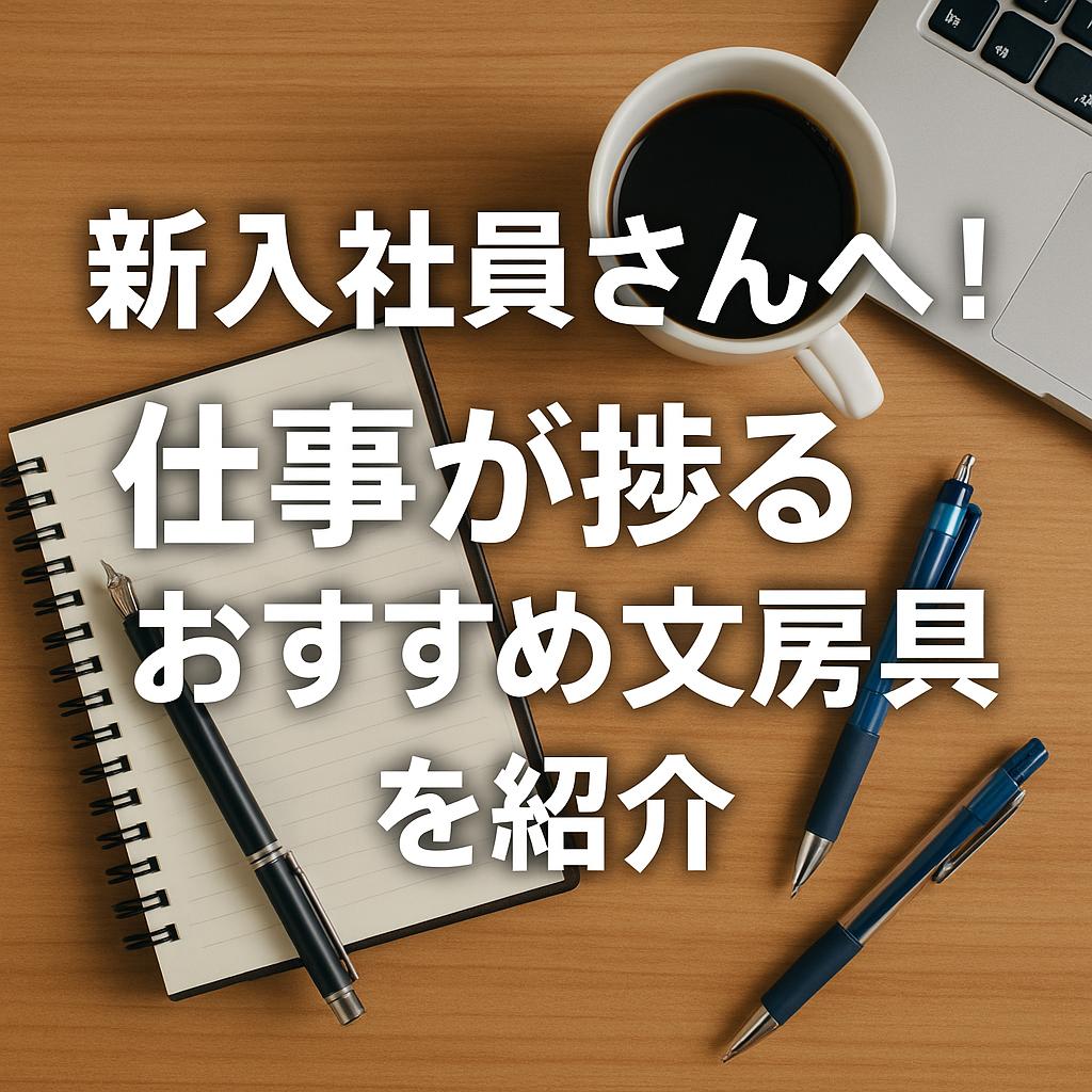 新入社員さんへ！仕事が捗るおすすめ文房具を紹介