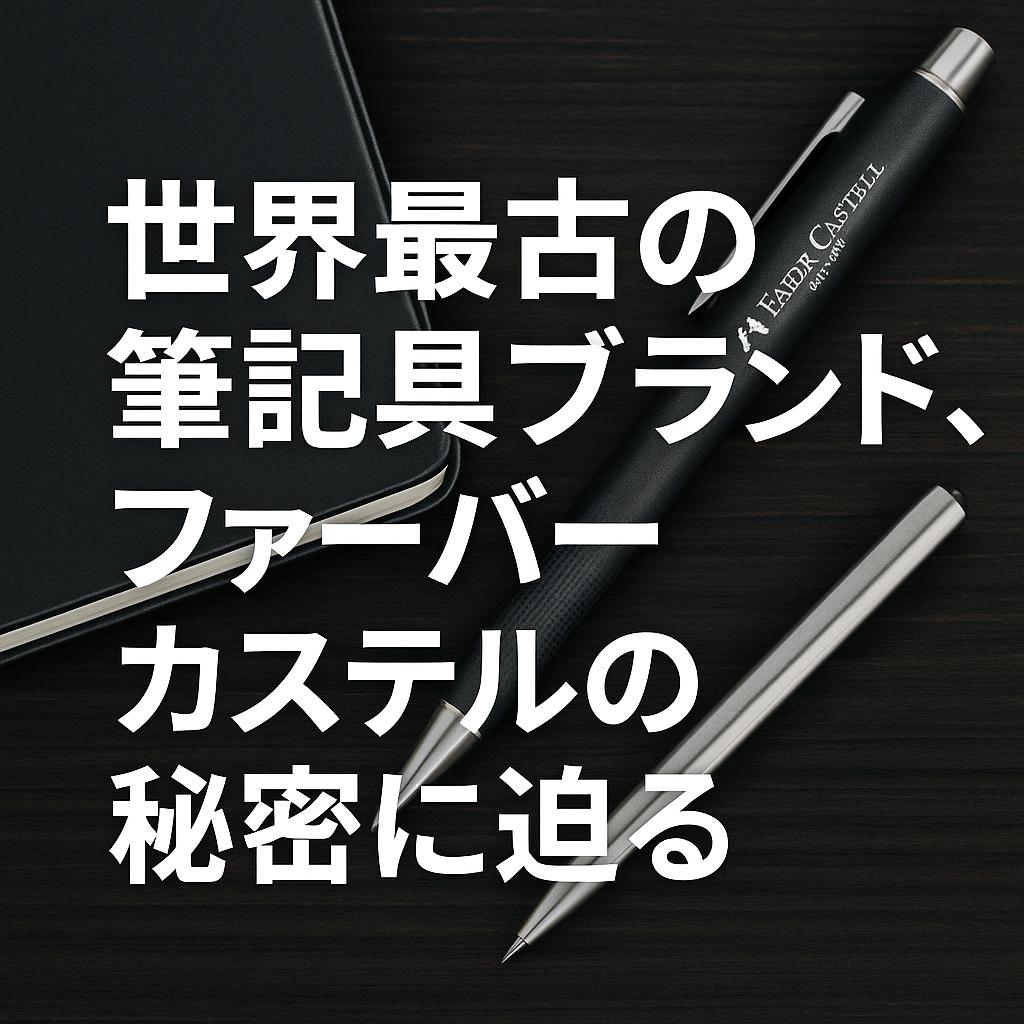 世界最古の筆記具ブランド、ファーバーカステルの秘密に迫る