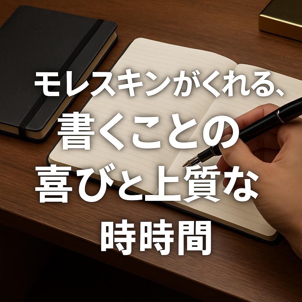 モレスキンがくれる、書くことの喜びと上質な時間