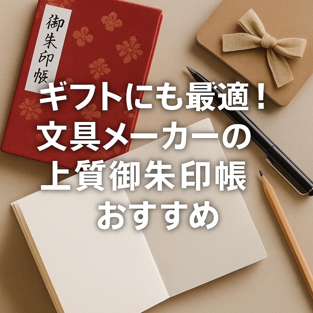 ギフトにも最適！文具メーカーの上質御朱印帳おすすめ