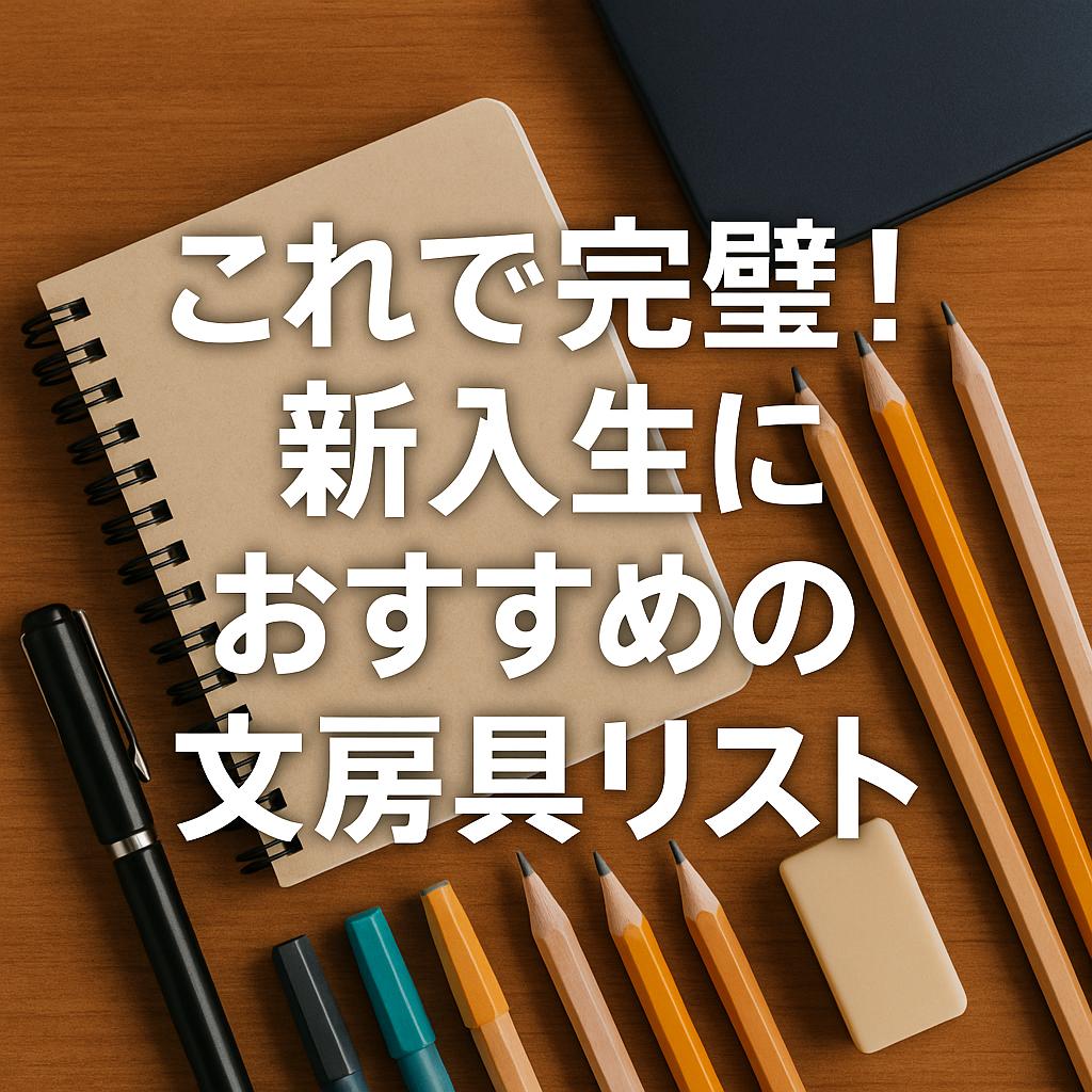 これで完璧！新入生におすすめの文房具リスト