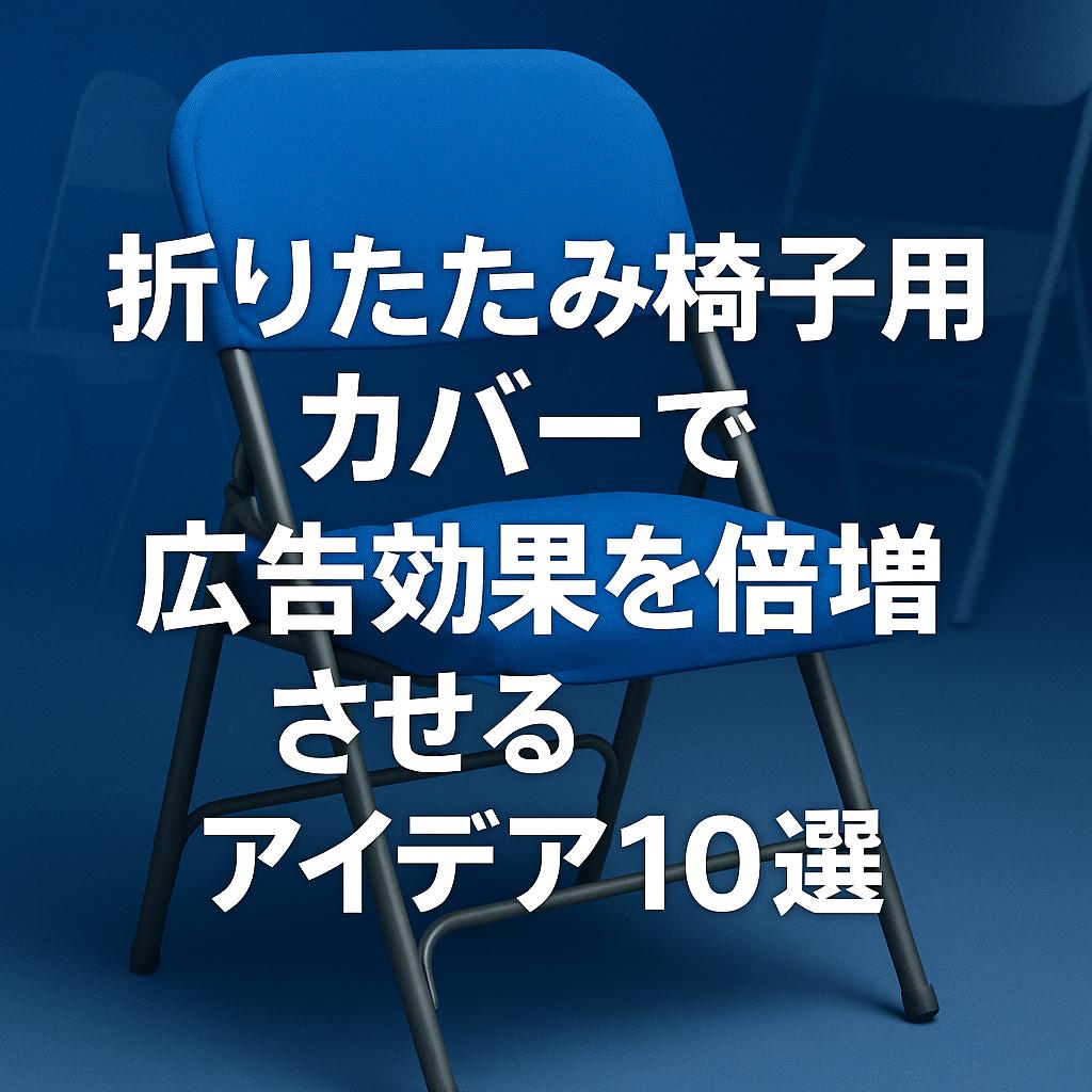 折りたたみ椅子用カバーで広告効果を倍増させるアイデア10選