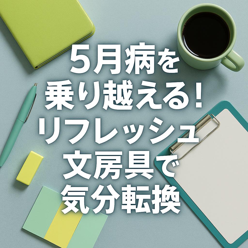 5月病を乗り越える！リフレッシュ文房具で気分転換