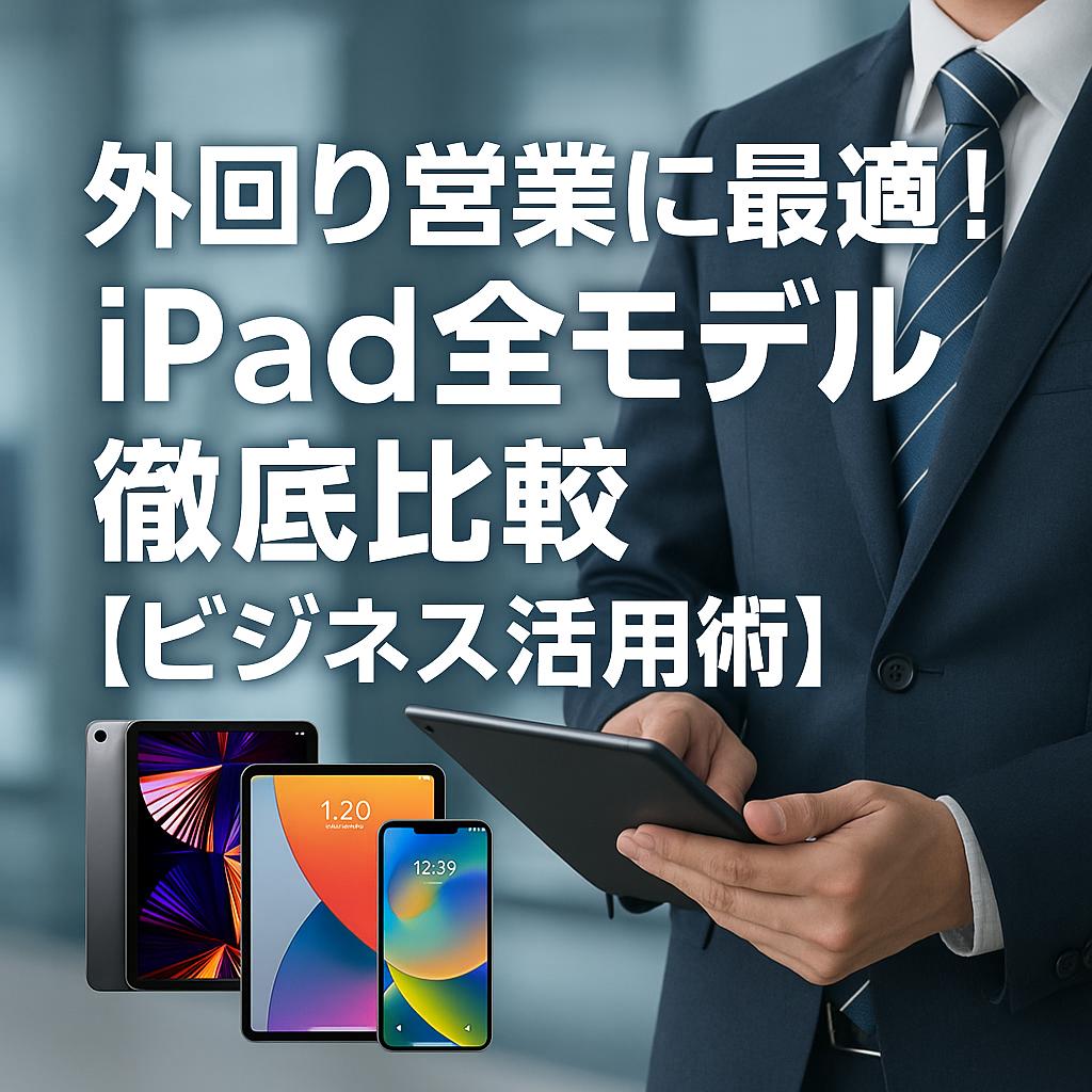 外回り営業に最適！iPad全モデル徹底比較【ビジネス活用術】