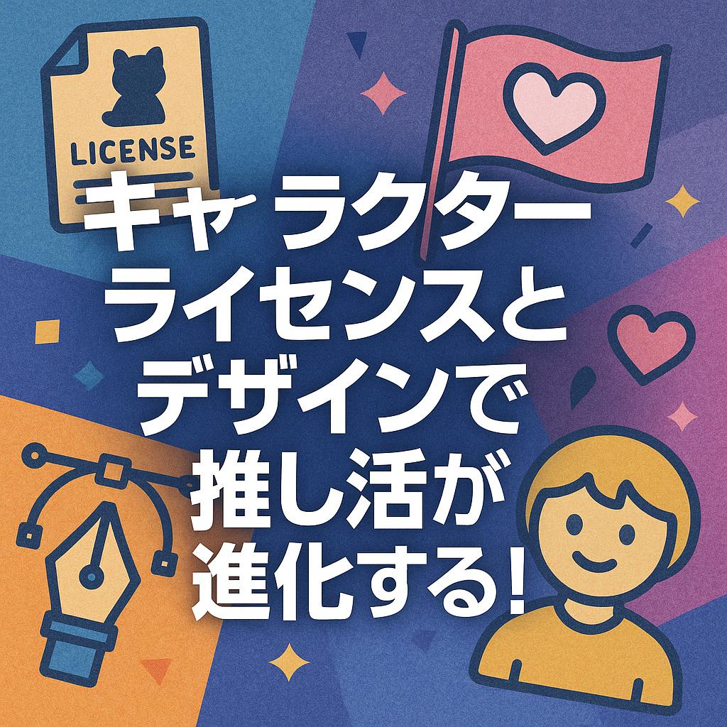 キャラクターライセンスとデザインで推し活が進化する！