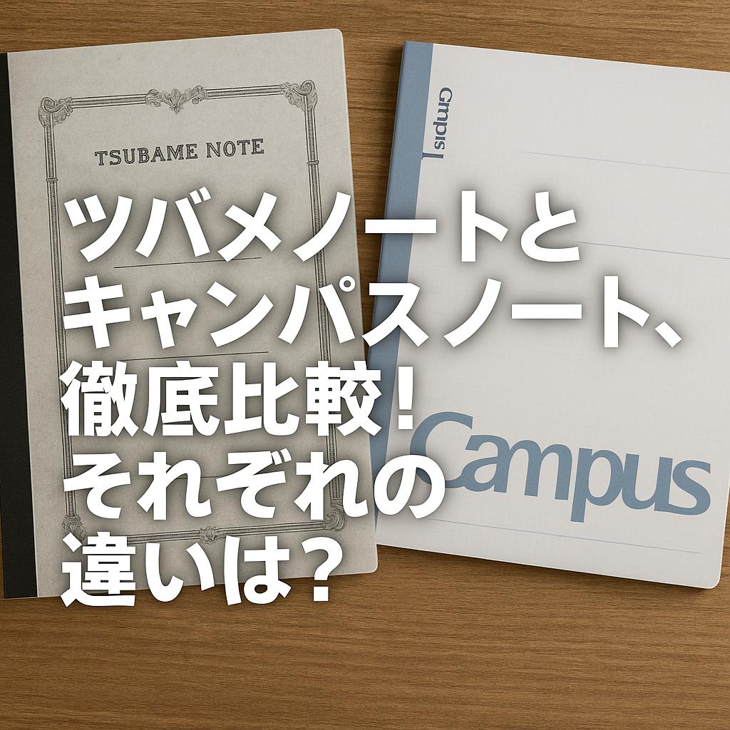 ツバメノートとキャンパスノート、徹底比較！それぞれの違いは？