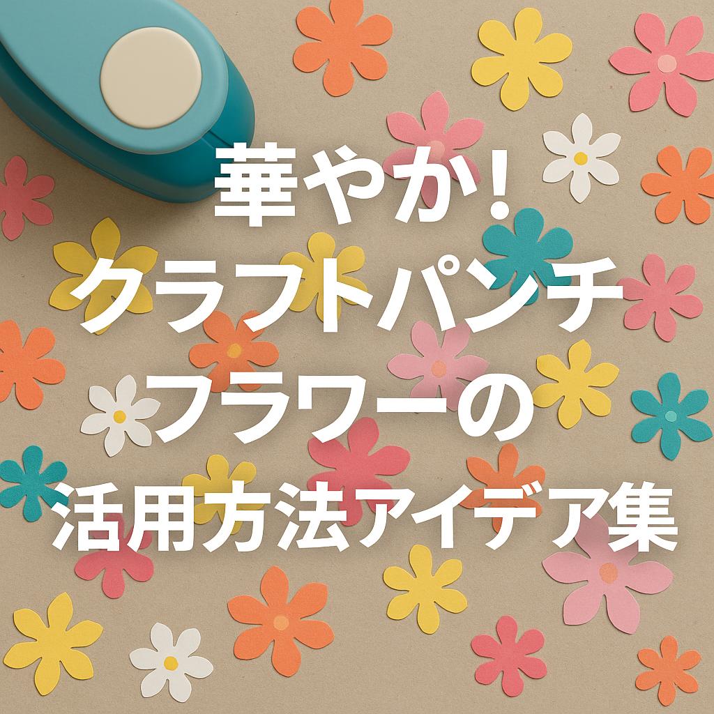 華やか！クラフトパンチフラワーの活用方法アイデア集