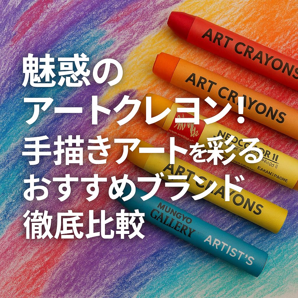 魅惑のアートクレヨン!手描きアートを彩るおすすめブランド徹底比較