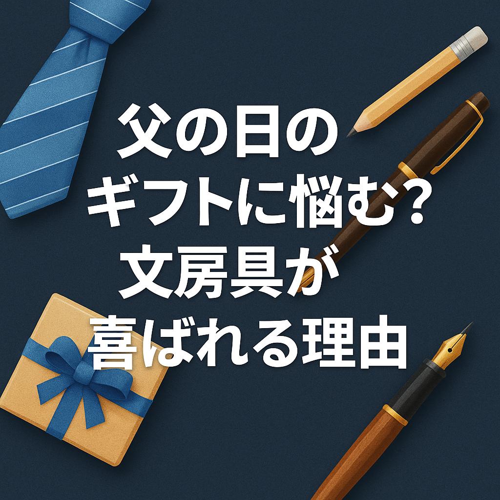 父の日のギフトに悩む?文房具が喜ばれる理由