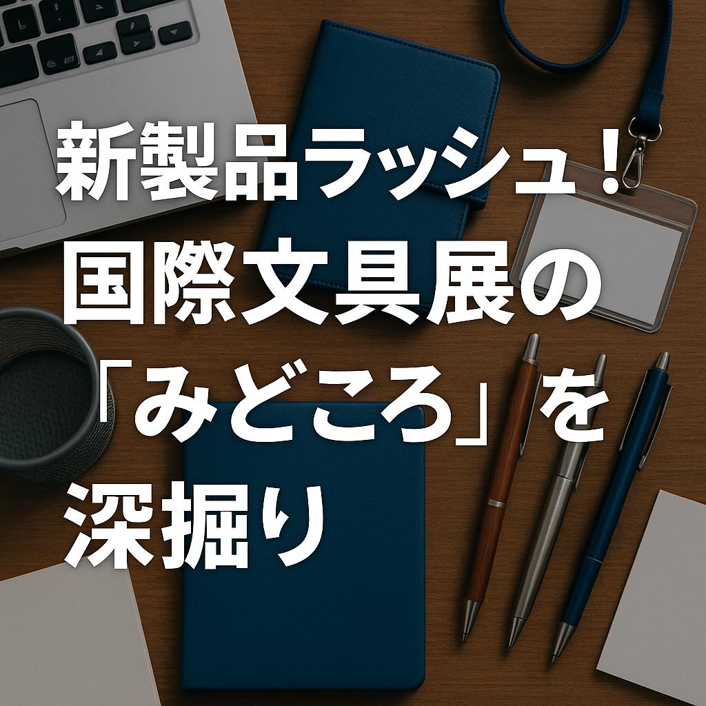 新製品ラッシュ！国際文具展の「みどころ」を深掘り