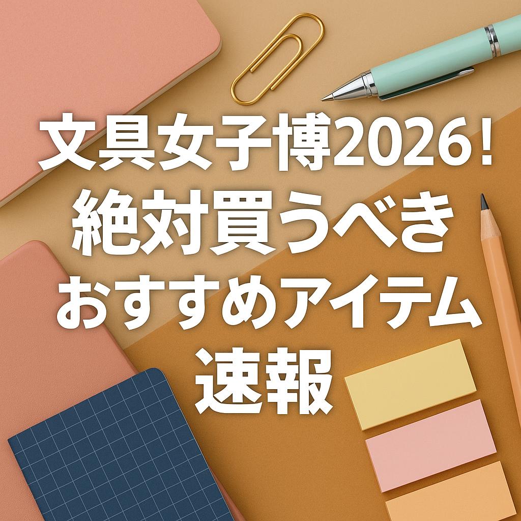 文具女子博2026！絶対買うべきおすすめアイテム速報