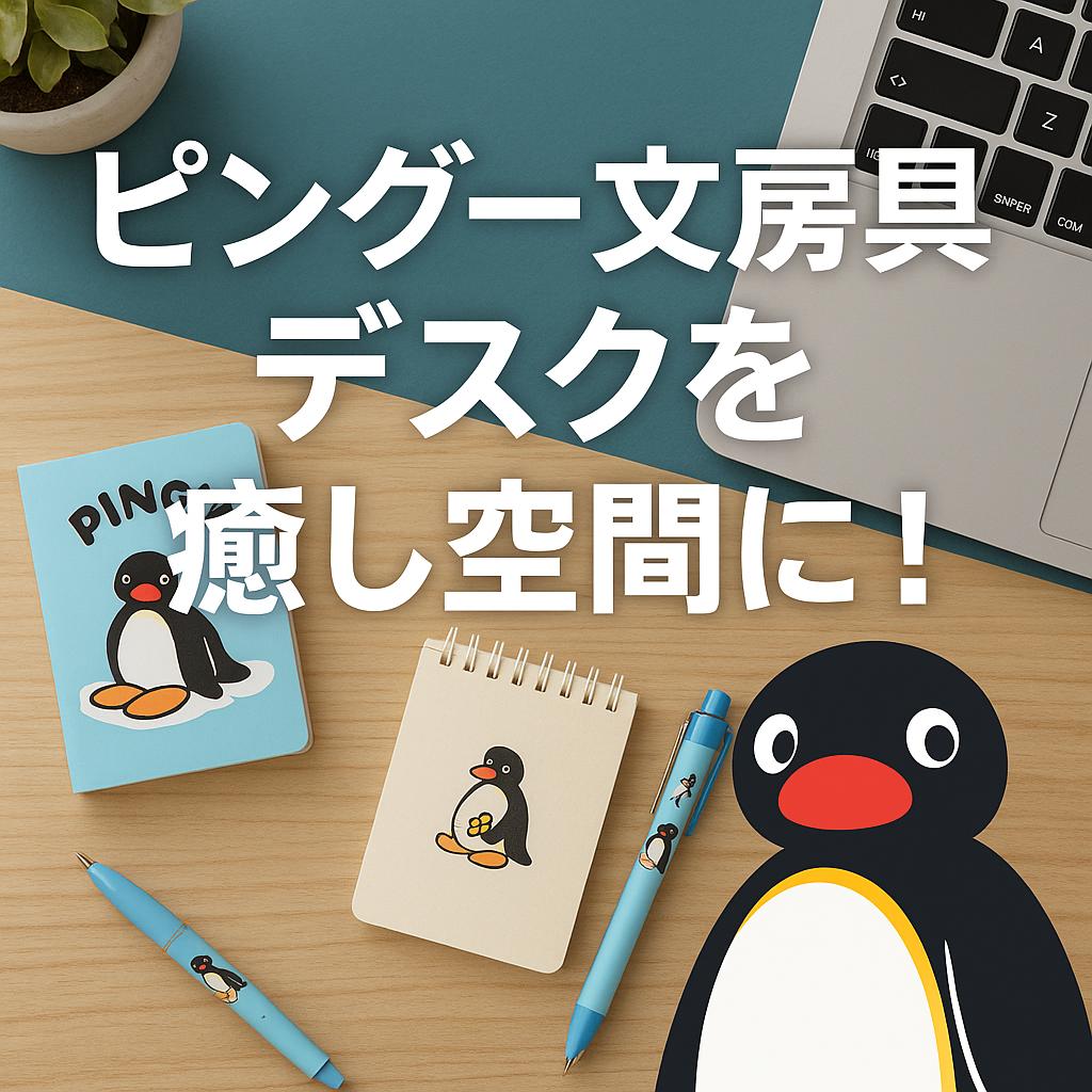 ピングー文房具でデスクを癒し空間に！