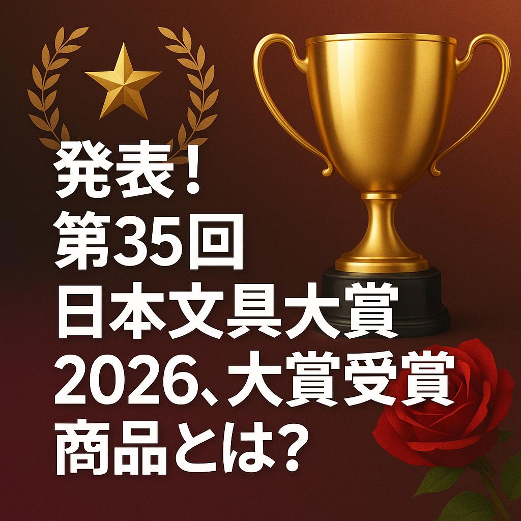 発表!第35回日本文具大賞2026、大賞受賞商品とは?