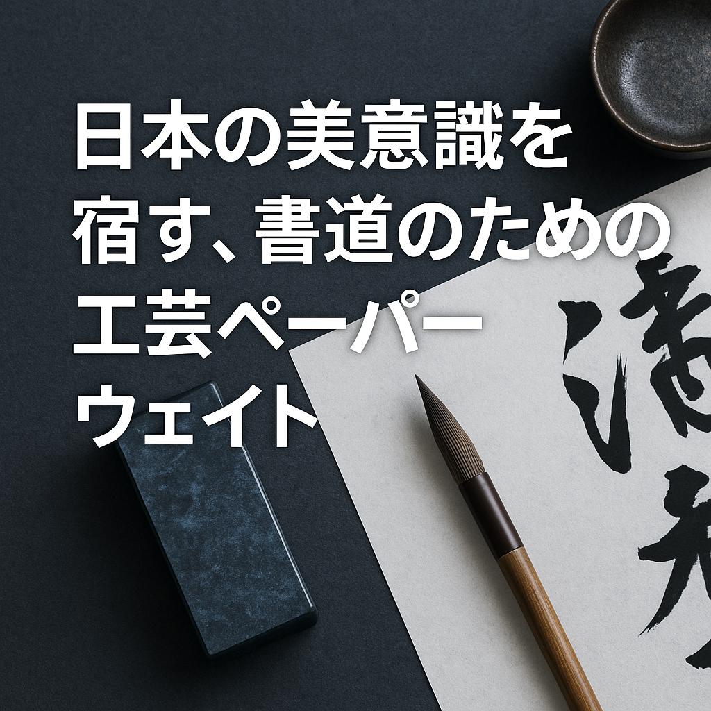 日本の美意識を宿す、書道のための工芸ペーパーウェイト