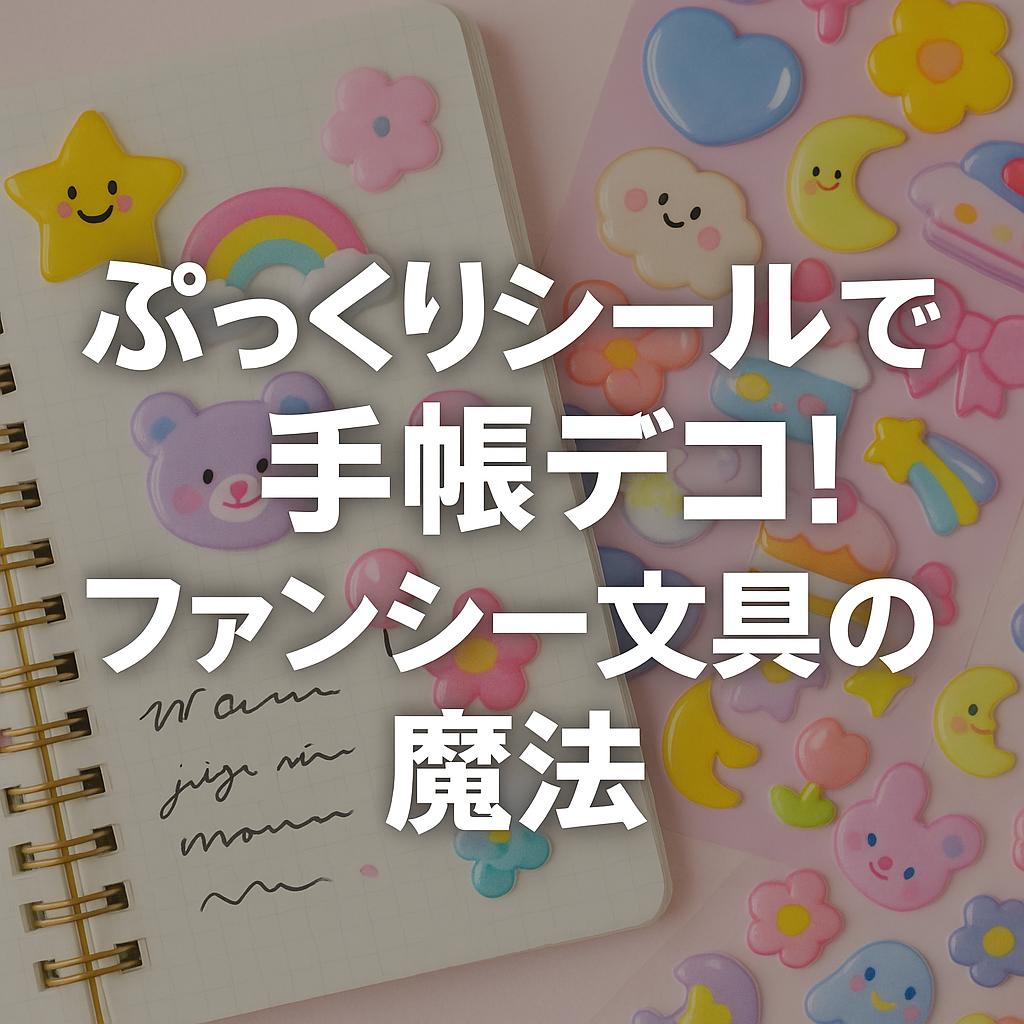 ぷっくりシールで手帳デコ！ファンシー文具の魔法