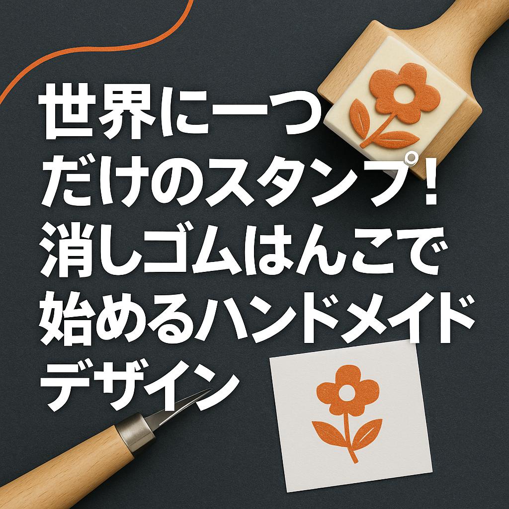 世界に一つだけのスタンプ!消しゴムはんこで始めるハンドメイドデザイン