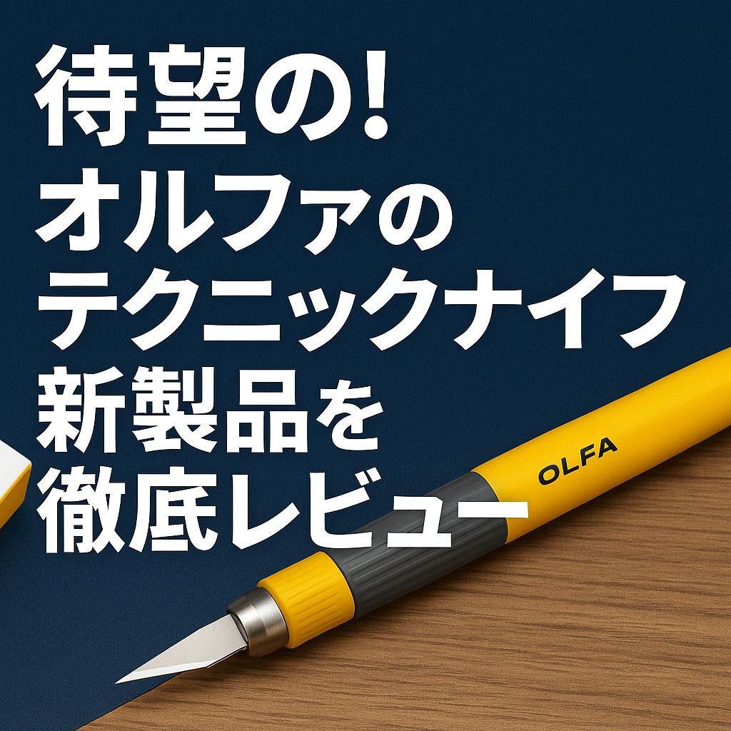 待望の!オルファのテクニックナイフ新製品を徹底レビュー