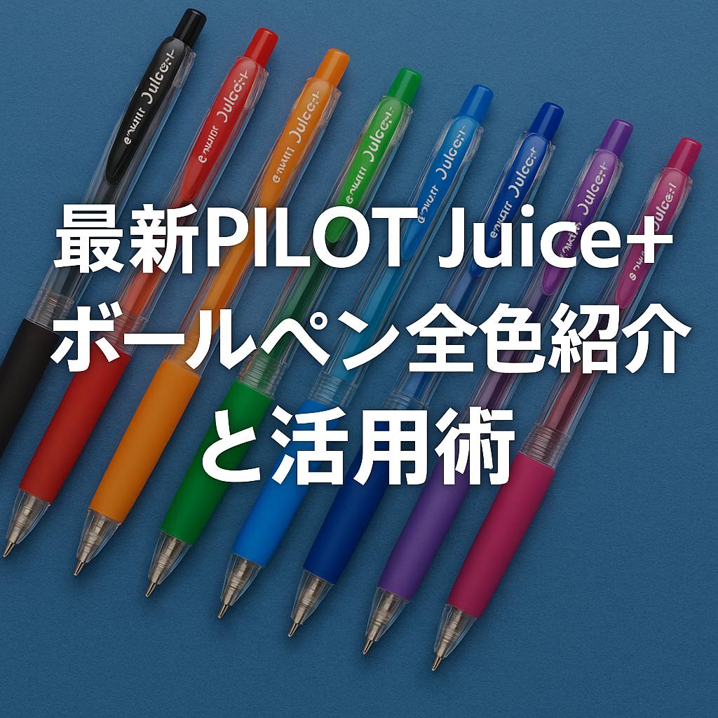 最新PILOT Juice+ ボールペン全色紹介と活用術