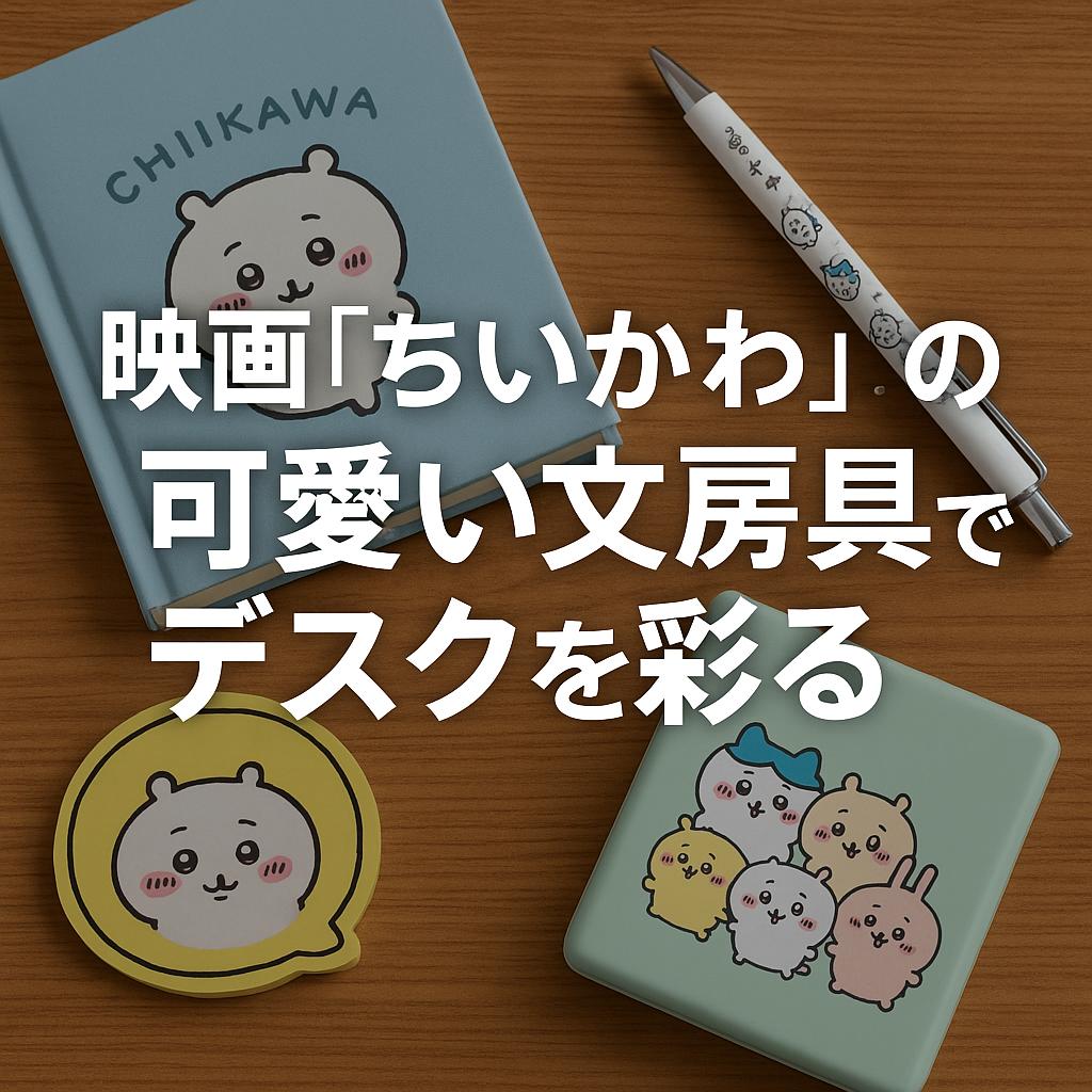 映画『ちいかわ』の可愛い文房具でデスクを彩る