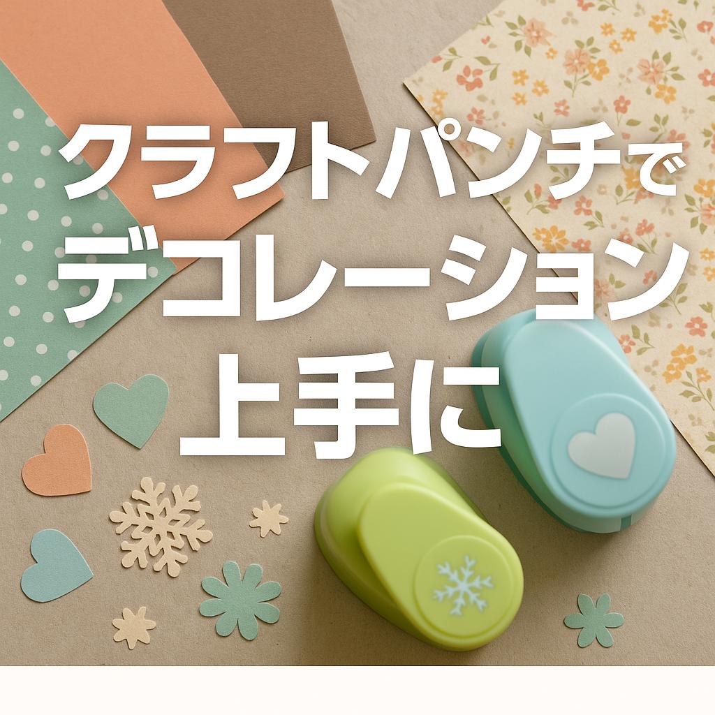 クラフトパンチでデコレーション上手に