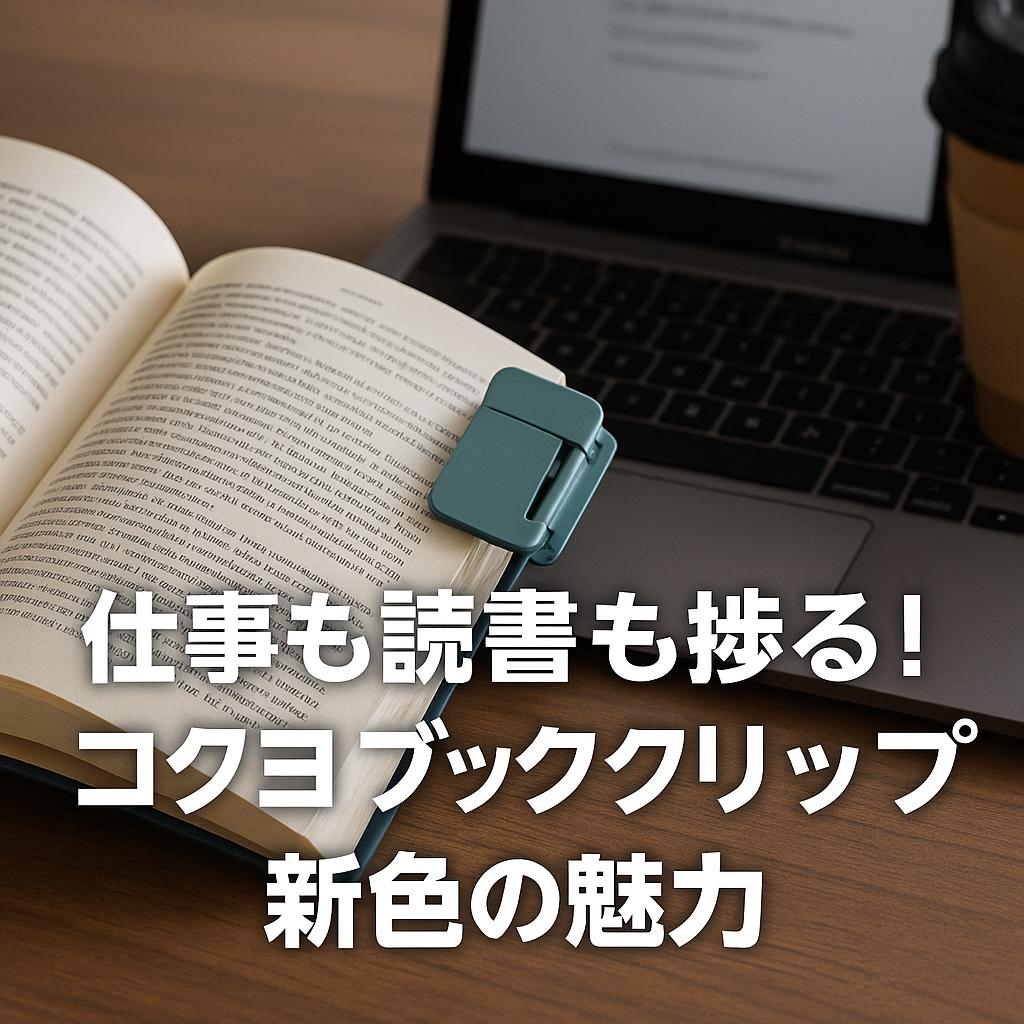 仕事も読書も捗る！コクヨ ブッククリップ新色の魅力