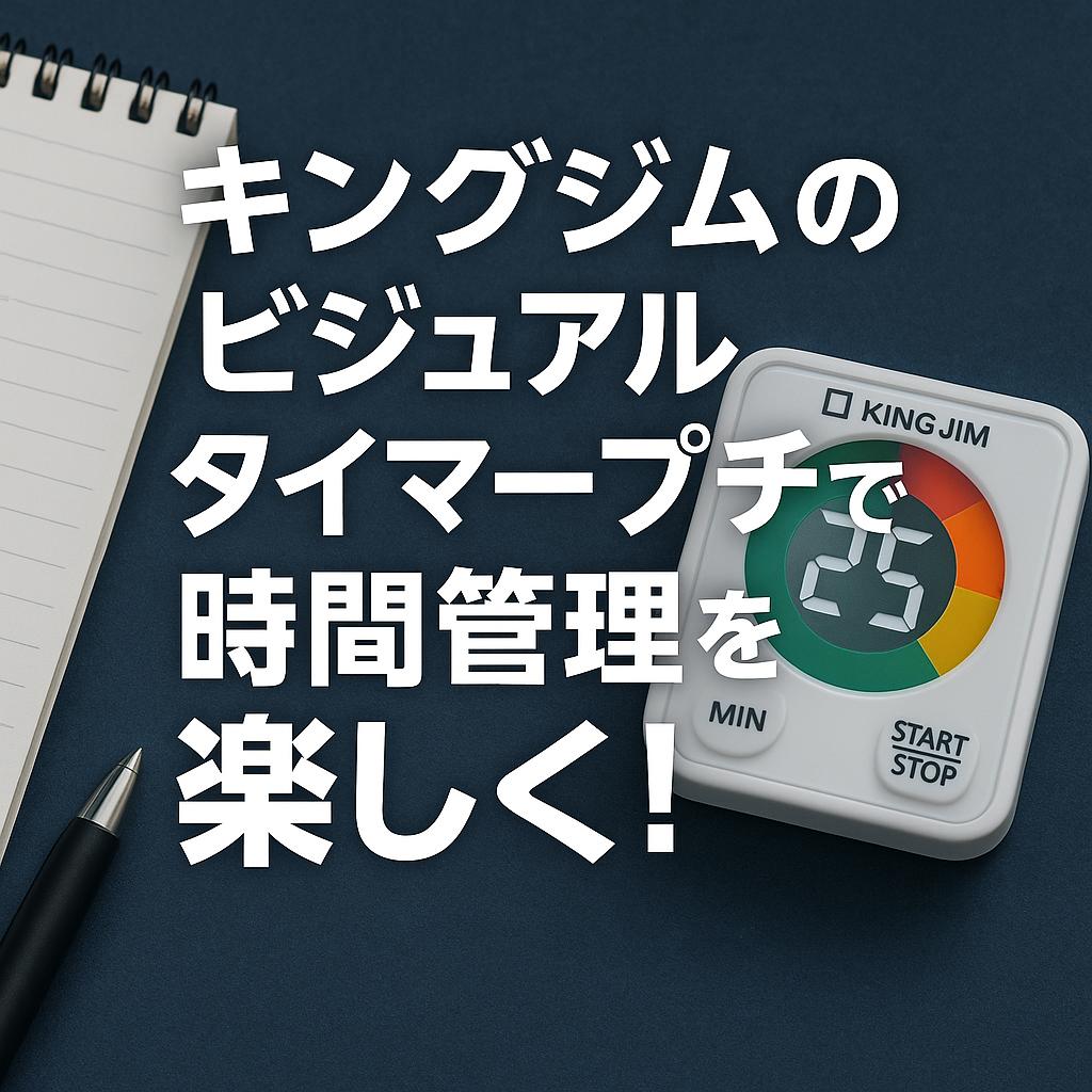 キングジムのビジュアルタイマープチで時間管理を楽しく!