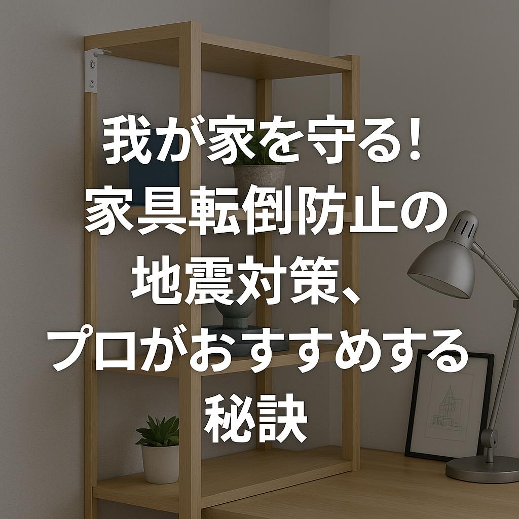 我が家を守る！家具転倒防止の地震対策、プロがおすすめする秘訣