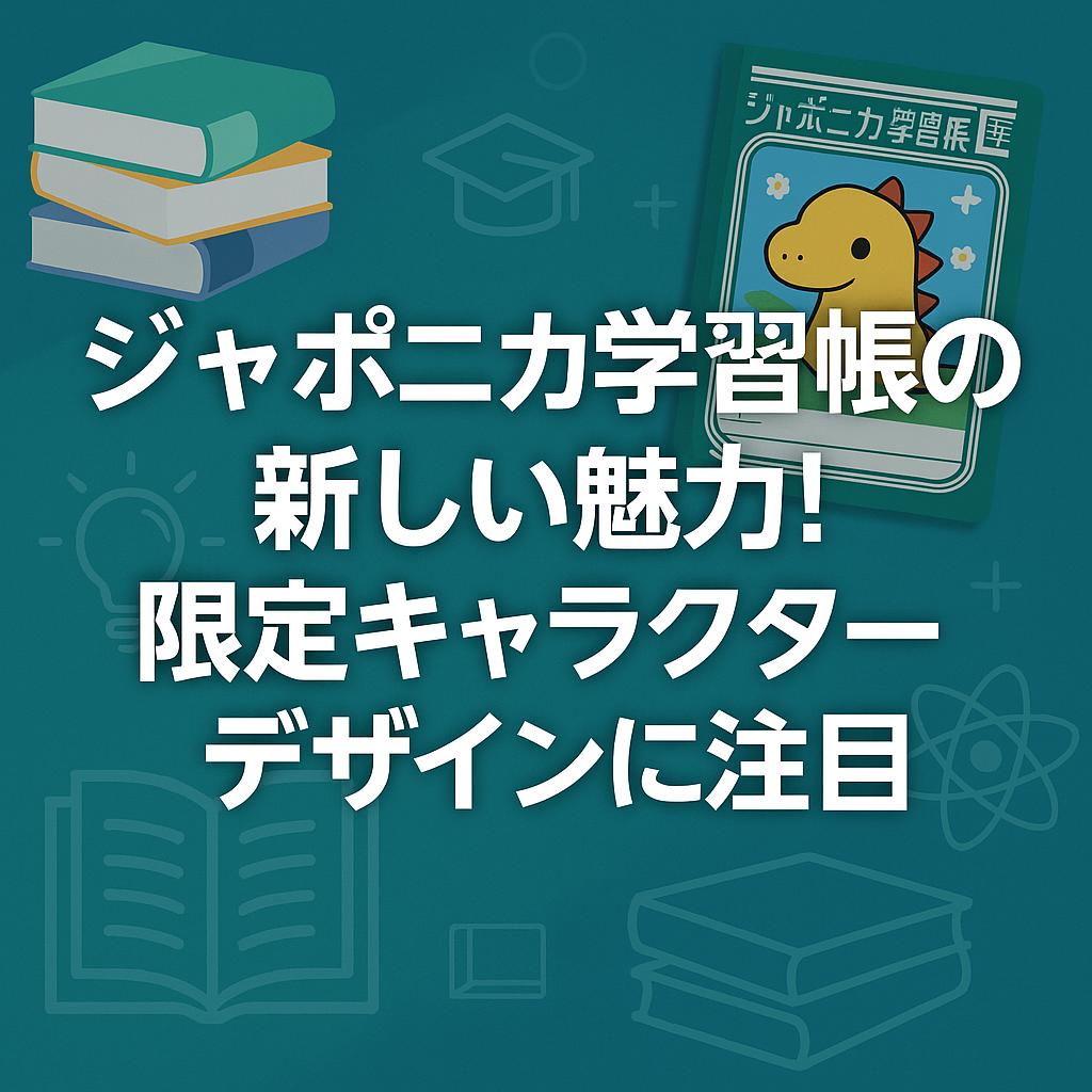 ジャポニカ学習帳の新しい魅力！限定キャラクターデザインに注目