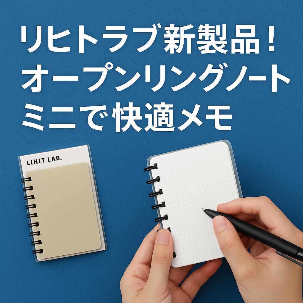 リヒトラブ新製品!オープンリングノート ミニで快適メモ