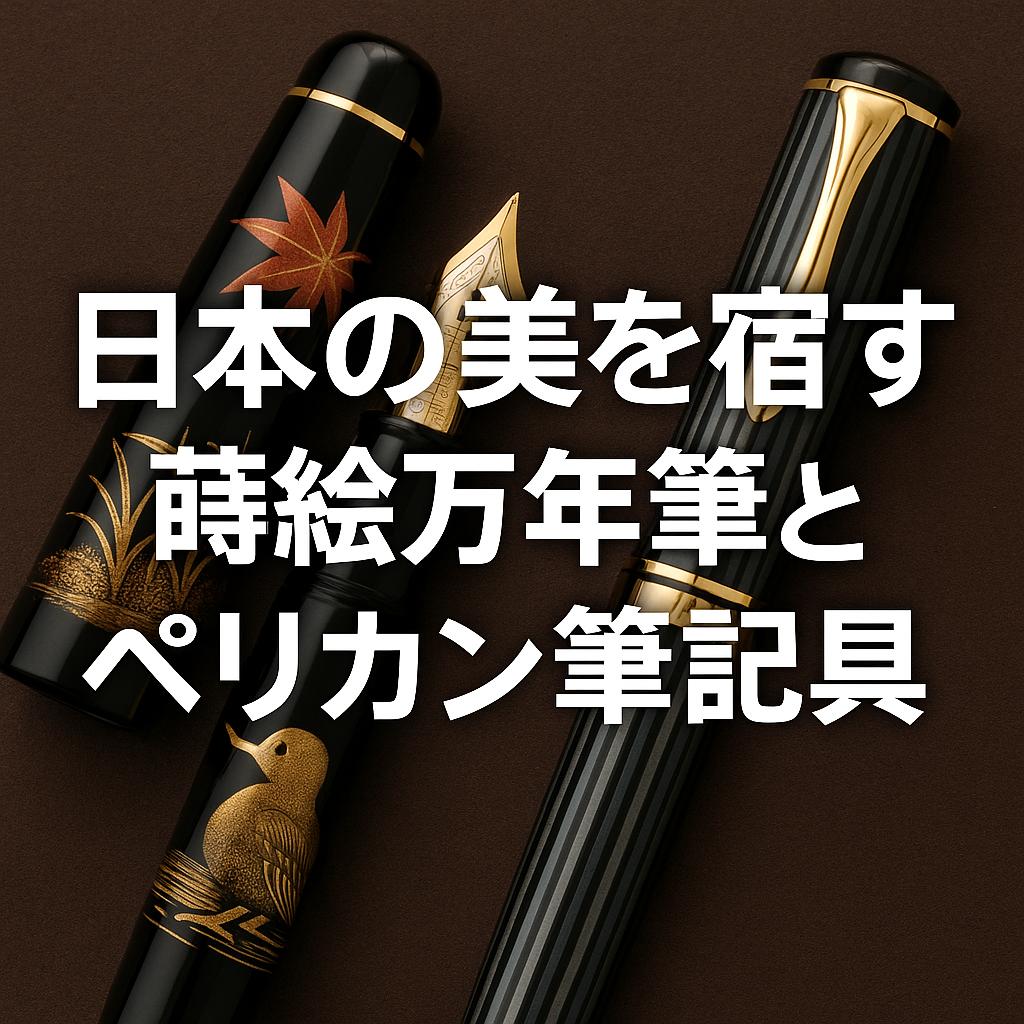 日本の美を宿す蒔絵万年筆とペリカン筆記具