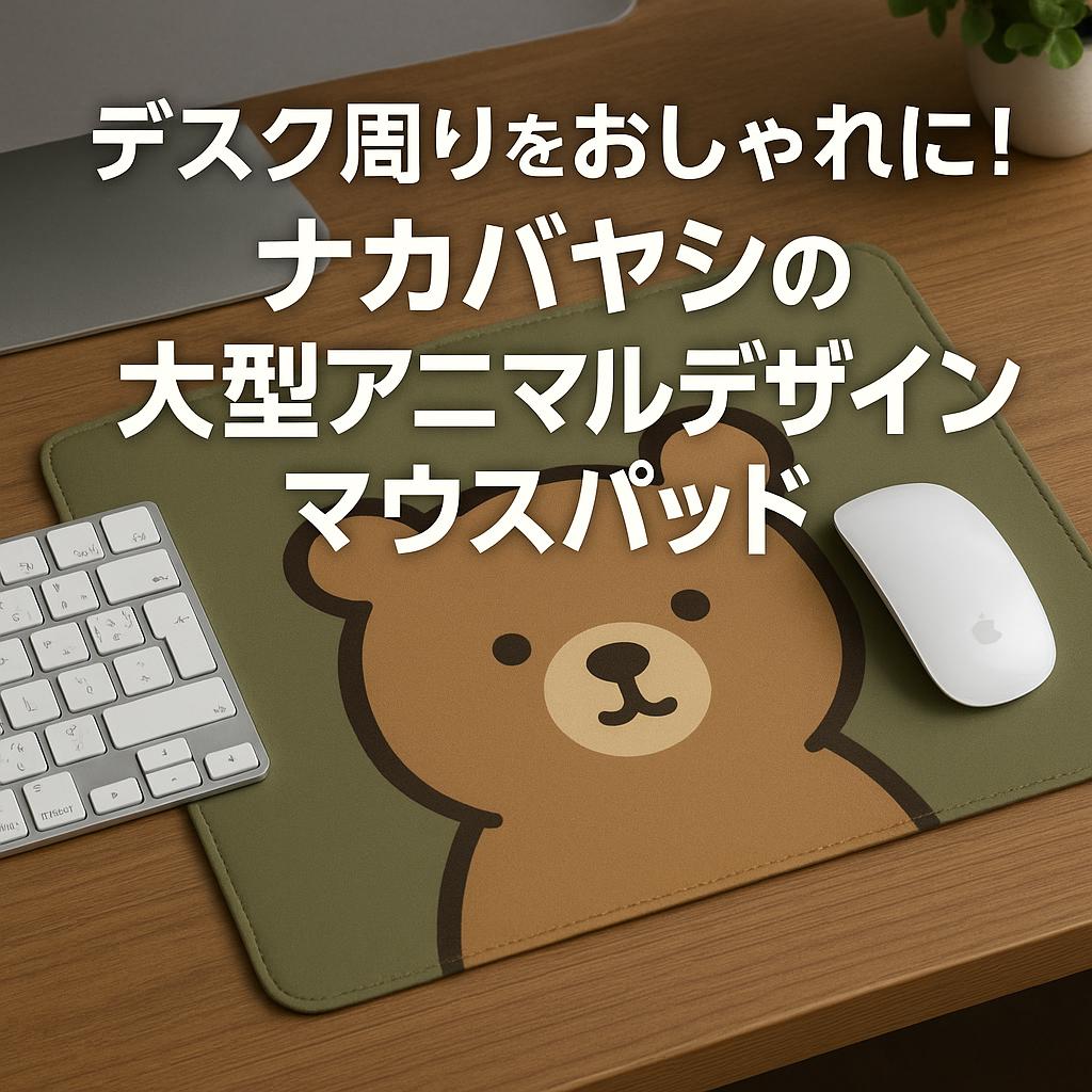 デスク周りをおしゃれに！ナカバヤシの大型アニマルデザインマウスパッド