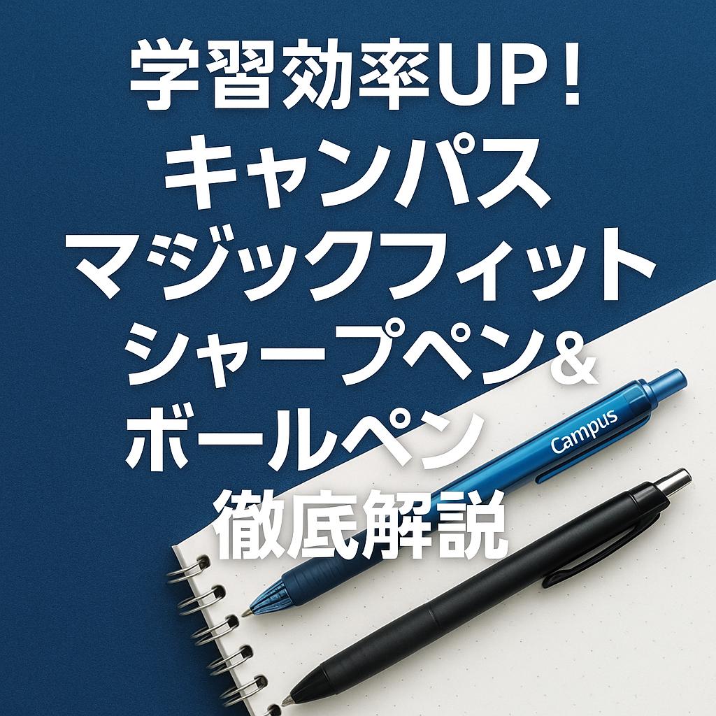学習効率UP!キャンパス マジックフィット シャープペン&ボールペン徹底解説