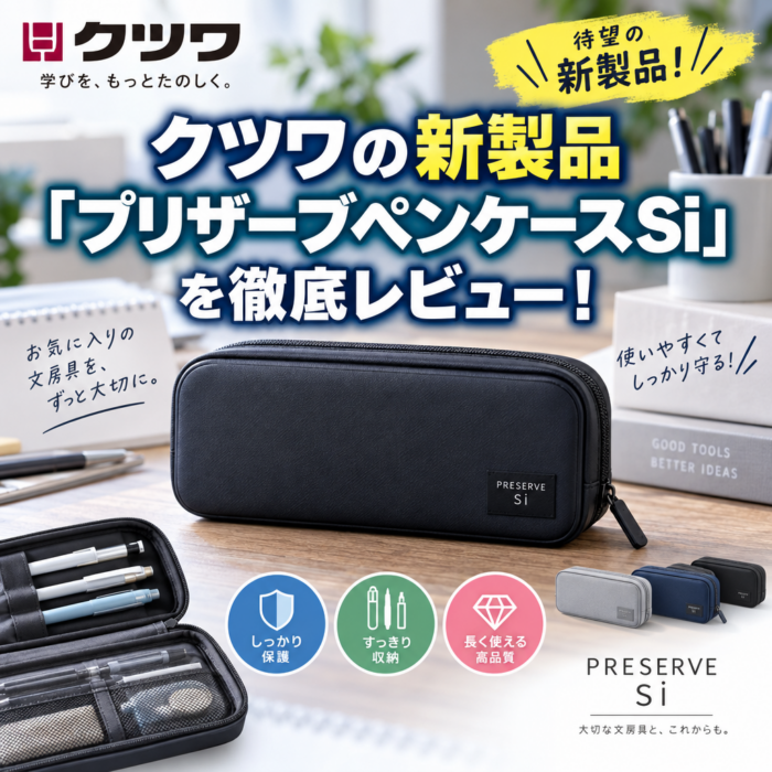 クツワの新製品「プリザーブペンケースSi」を徹底レビュー！