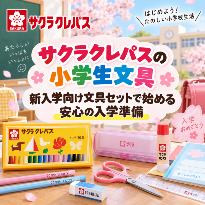 サクラクレパスの小学生文具 新入学向け文具セットで始める安心の入学準備