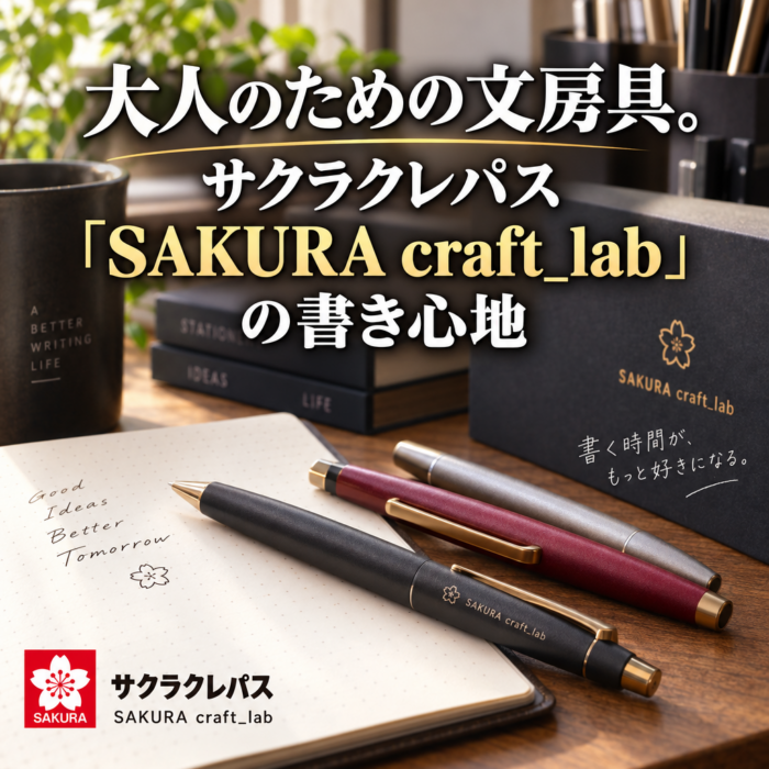 大人のための文房具。サクラクレパス「SAKURA craft_lab」の書き心地